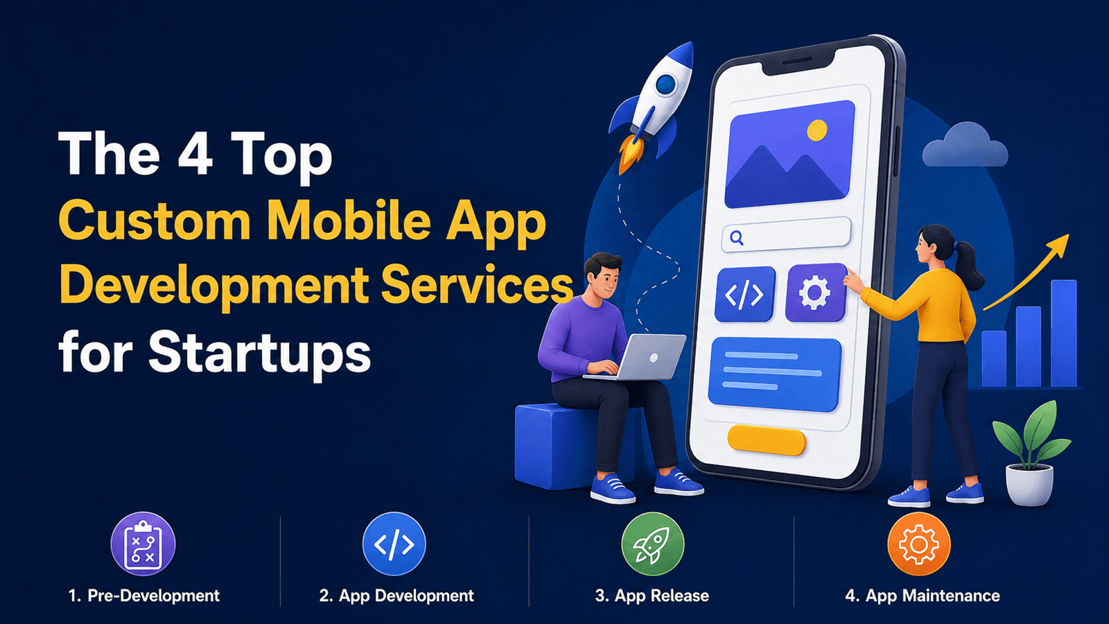4 Essential Custom Mobile App Development Services for Startups