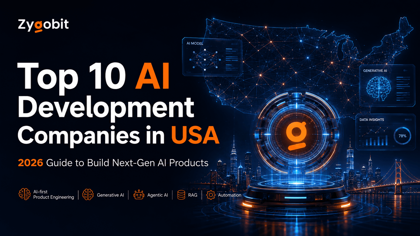 Cover image for Top 10 AI Development Companies in USA to Build Next-Gen AI Products in 2026