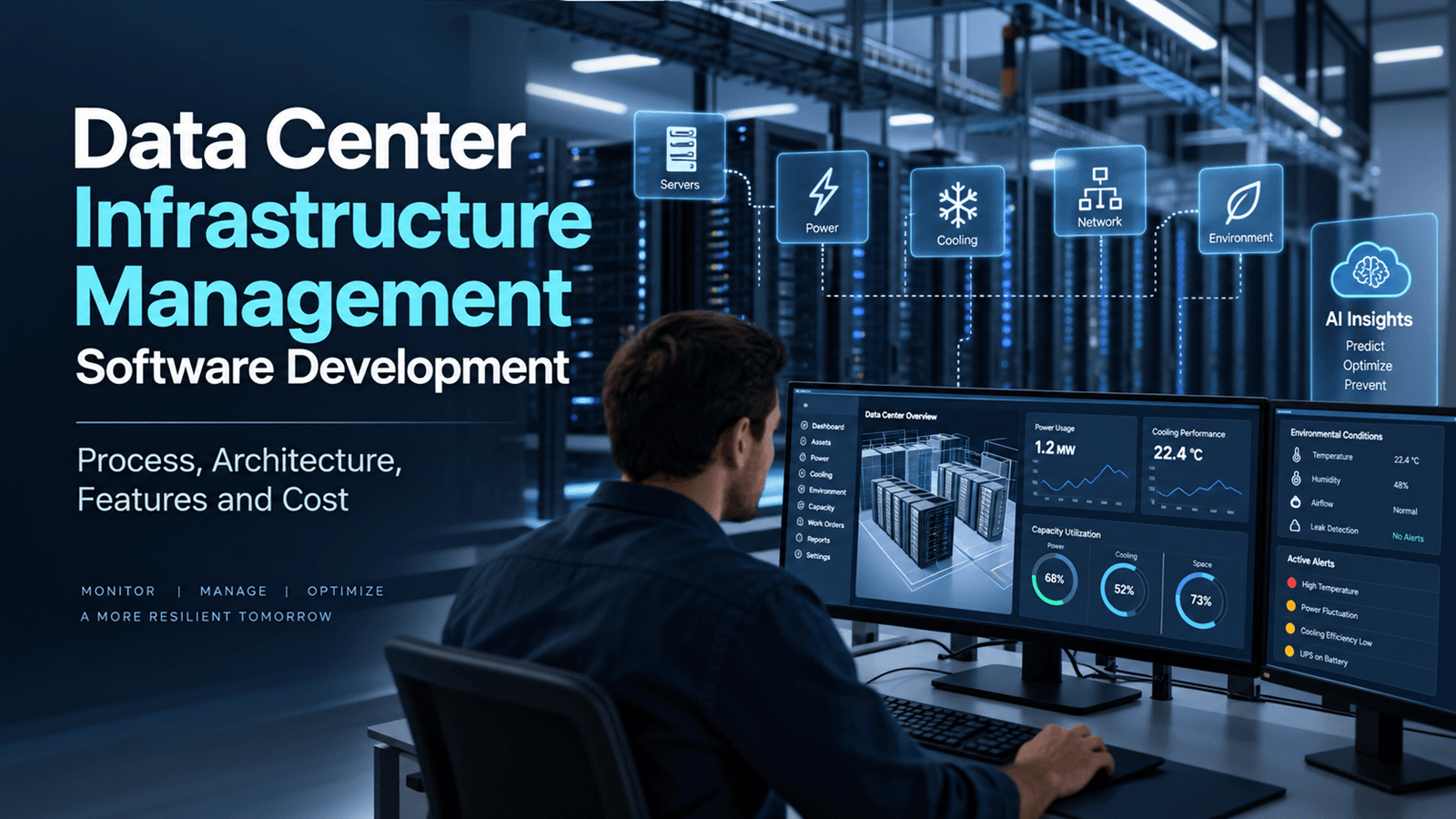 Cover image for Data Center Infrastructure Management Software Development Process, Architecture, Features and Cost
