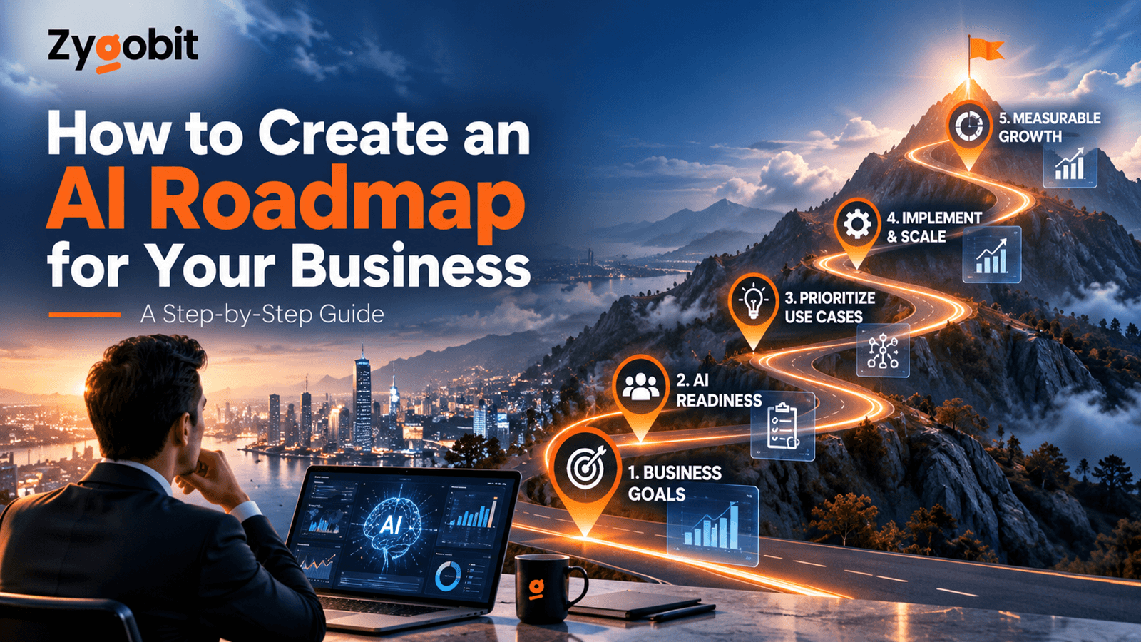 Cover image for How to Create an AI Roadmap for Your Business A Step-by-Step Guide