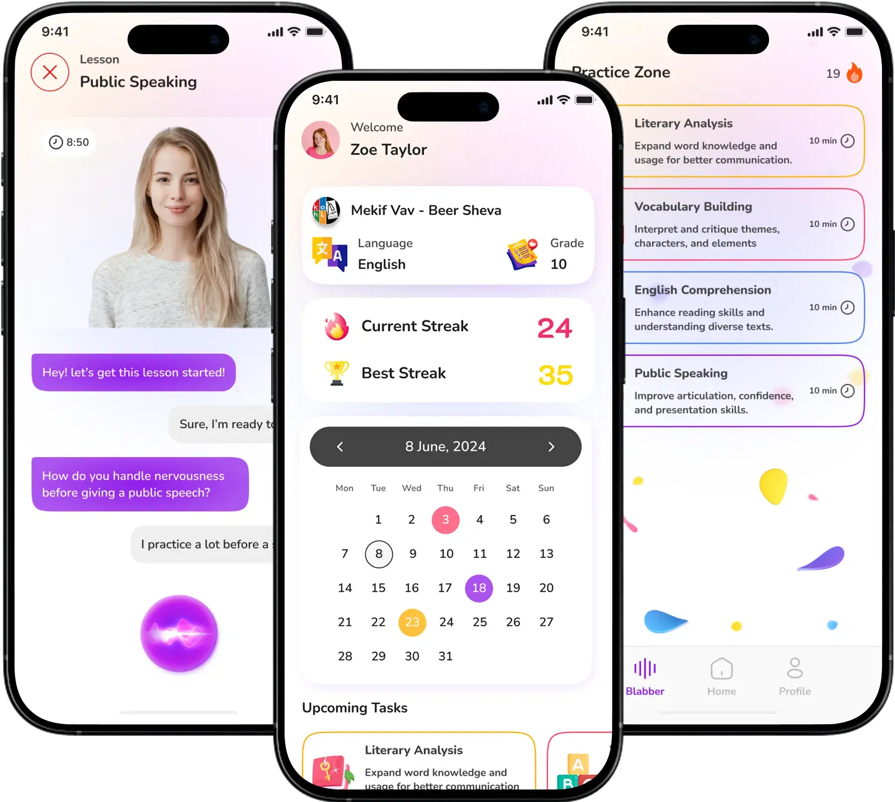 Blabber AI mockup