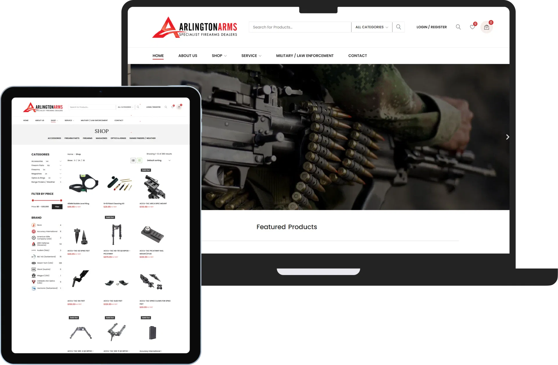 Arlington Arms mockup