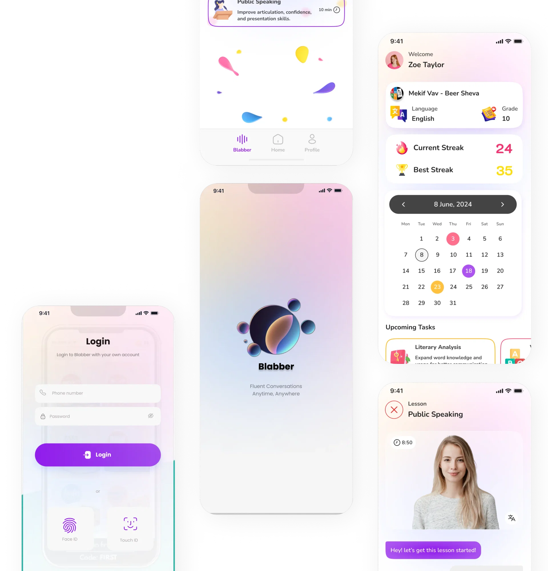 Blabber AI mockup