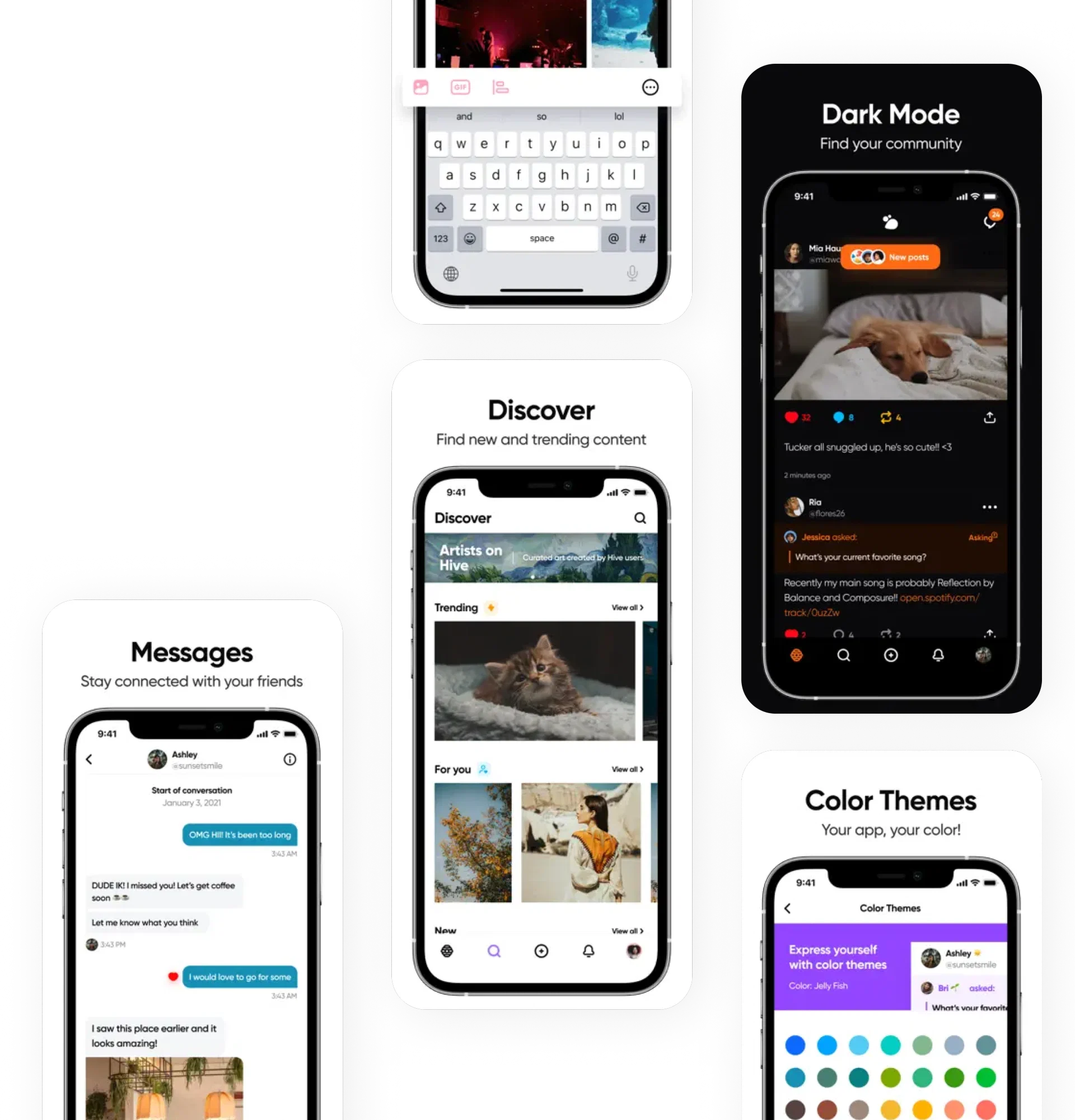 Hive Social mockup