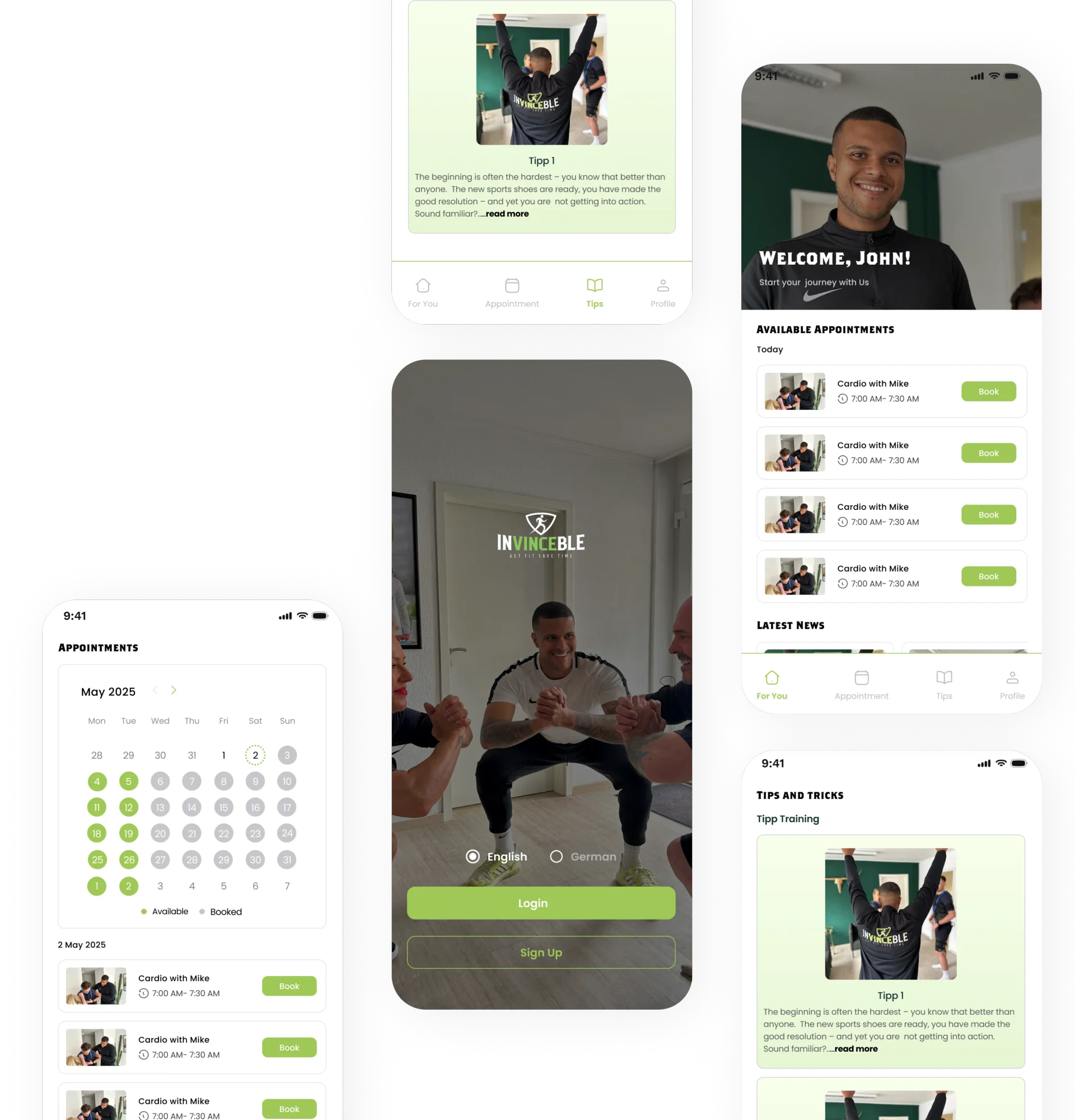 Invinceble Customer mockup